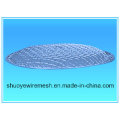 Convenient Round Barbecue Grill Wire Mesh with Wood Handle